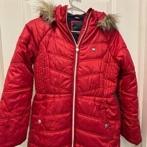 Girls Tommy Hilfiger Hooded Parka - Size 12/14